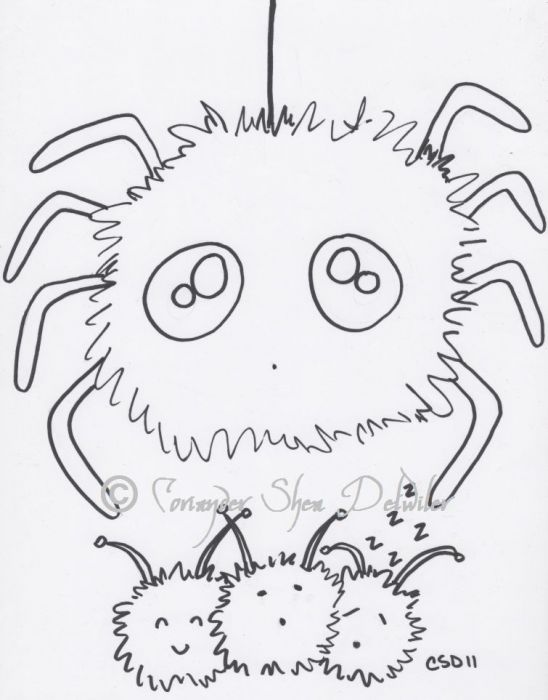 Big Hairy Spider by Coriander Shea